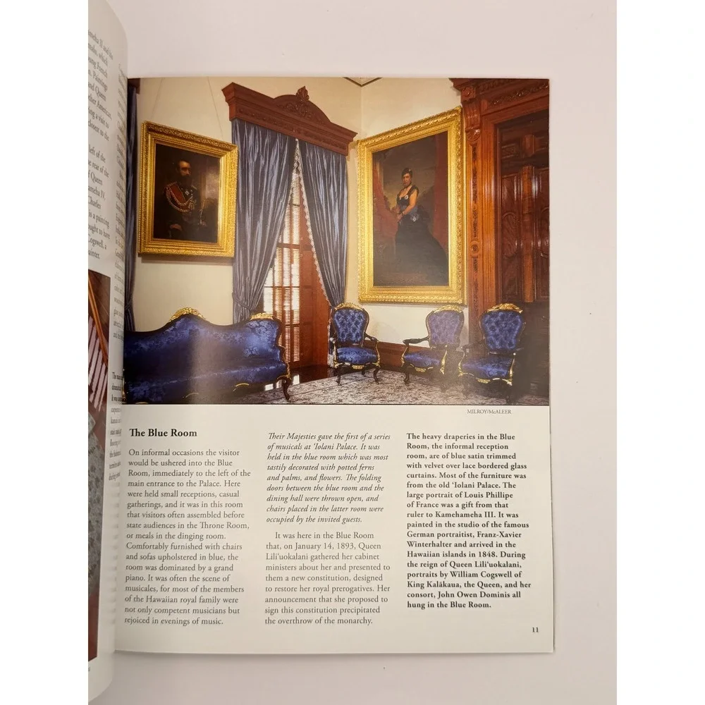 Iolani Palace Honolulu Hawaii Royal History King Kalakaua 2013 Guide Book